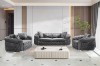 Picture of [FLOOR MODEL CLEARANCE] PIEDMONT 2 Seater Chesterfield Velvet Sofa Range (Grey)