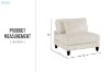 Picture of VIANNA Microfiber Sectional Modular Sofa Range (Beige) - 3PC Big Combo Set