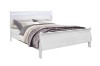 Picture of [FLOOR MODEL CLEARANCE] LOUIS Hevea Wood Bed Frame with LED Lighting Headboard in Queen Size (White)