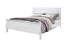 Picture of [FLOOR MODEL CLEARANCE] LOUIS Hevea Wood Bed Frame with LED Lighting Headboard in Queen Size (White)
