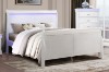 Picture of [FLOOR MODEL CLEARANCE] LOUIS Hevea Wood Bed Frame with LED Lighting Headboard in Queen Size (White)