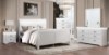 Picture of [FLOOR MODEL CLEARANCE] LOUIS Hevea Wood Bed Frame with LED Lighting Headboard in Queen Size (White)