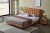 Picture of [FLOOR MODEL CLEARANCE]  AUGUSTA Queen Size Genuine Leather Bed Frame (Brown)