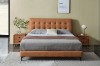 Picture of [FLOOR MODEL CLEARANCE]  AUGUSTA Queen Size Genuine Leather Bed Frame (Brown)