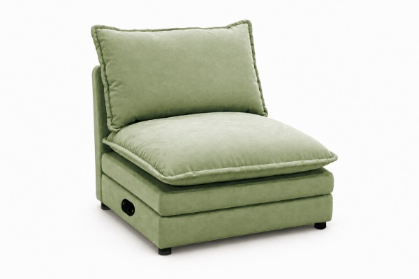 Picture of MELLOW Modular Sectional Sofa Range (Sage Green)  - Armless Chair