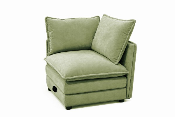 Picture of MELLOW Modular Sectional Sofa Range (Sage Green)  - Right Facing Armchair