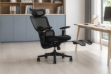 Picture of FLEXO Pro Height Adjustable Mesh Office Chair with Adjustable Headrest & Backrest, 5D Armrests and Seat Slider (Dark)