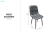 Picture of SAROTO Dining Chair (Charcoal) - Each