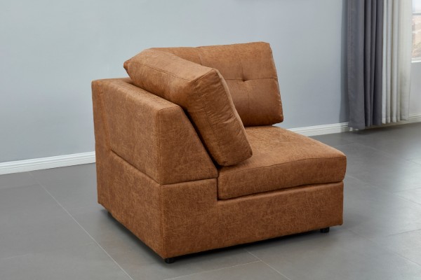 Picture of AUSTEN Fabric Modular Sectional Sofa Range (Brown Gold) - Arm Facing Left