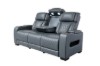 Picture of VOLT Air Leather Dual Motor Power Reclining Sofa Range (Grey) - 3 Seat with Drop-Down Console & Reading Light & Wireless Charging & Heating and Cooling Cup Holders & Storage & Type-C Port & LED Lighting (3RRC)
