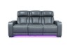 Picture of VOLT Air Leather Dual Motor Power Reclining Sofa Range (Grey) - 3 Seat with Drop-Down Console & Reading Light & Wireless Charging & Heating and Cooling Cup Holders & Storage & Type-C Port & LED Lighting (3RRC)