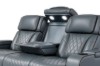 Picture of VOLT Air Leather Dual Motor Power Reclining Sofa Range (Grey) - 3 Seat with Drop-Down Console & Reading Light & Wireless Charging & Heating and Cooling Cup Holders & Storage & Type-C Port & LED Lighting (3RRC)