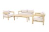 Picture of LUMORA 4PC Acacia Wood Outdoor Sofa Set with Thick Cushions
