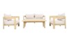 Picture of LUMORA 4PC Acacia Wood Outdoor Sofa Set with Thick Cushions