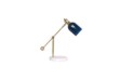 Picture of BELL184 Glass & Metal Task Table Lamp with Marble Base & Adjustable Arm and Shade