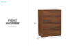 Picture of WALNOVA 4-Drawer Genuine Walnut Veneer Tallboy