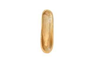 Picture of 650-035 Solid Teak Wood Oval Ship Bowl (40cmx12cm)