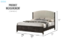 Picture of MONTEREY Genuine Mindi Wood Veneer Bed Frame - King Size