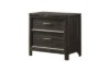 Picture of MONTEREY Genuine Mindi Wood Veneer 2-Drawer Bedside Table