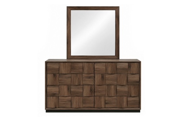 Picture of MERIDIAN 8-Drawer Dresser with 3D Panel Design & Beveled Mirror