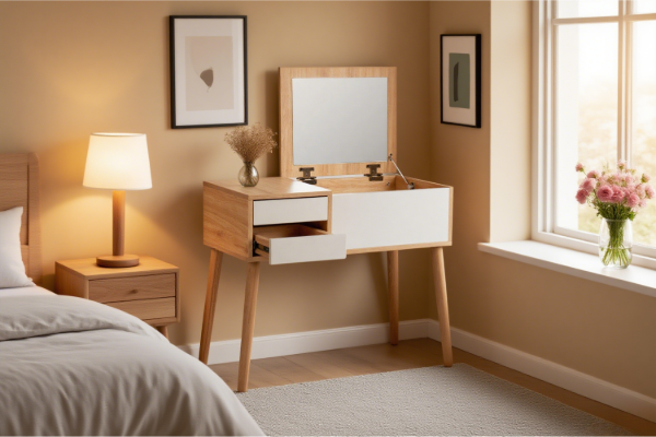 Picture of [FLOOR MODEL CLEARANCE]  RENO Dressing Table with 2 Drawers