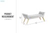 Picture of [FLOOR MODEL CLEARANCE] MILEY Modern Upholstered Bench