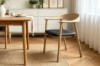Picture of JULIAN Solid White Oak Frame Armchair - Each