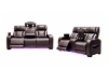 Picture of VOLT Air Leather Dual Motor Power Reclining Sofa Range (Brown) - 3RRC+2RRC Sofa Set