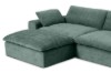 Picture of [FLOOR MODEL CLEARANCE] ELDEL Chenille Fabric Compressed Sofa with Ottoman (Green)