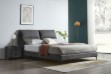 Picture of [FLOOR MODEL CLEARANCE] ROMEO Queen Size Genuine Leather Bed Frame (Dark Grey)