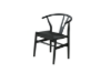 Picture of [FLOOR MODEL CLEARANCE] WISHBONE Solid Wood Y Replica Chair (Black Frame-Black Seat)