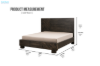 Picture of RIDHELINE Genuine Wood Veneer Bed Frame - Queen Size