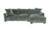 Picture of [FLOOR MODEL CLEARANCE]ROTTERDAM Fabric Chaise Facing Right Sofa (Green)