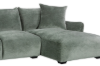 Picture of [FLOOR MODEL CLEARANCE]ROTTERDAM Fabric Chaise Facing Right Sofa (Green)