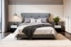Picture of [FLOOR MODEL CLEARANCE] KIANA Air Leather Bed Frame with Integrated Touch LED Light in Queen Size