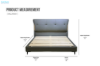 Picture of [FLOOR MODEL CLEARANCE] KIANA Air Leather Bed Frame with Integrated Touch LED Light in Queen Size