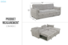 Picture of [FLOOR MODEL CLEARANC LOUNVA Dual Pull-Out Sofa Bed with Drop Down Console