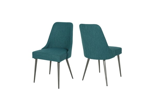 Picture of [FLOOR MODEL CLEARANCE]ALNOOR Fabric Dining Chair (Green) - 2PC in 1 Carton