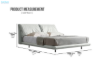 Picture of HOVER Float Bed Frame in Queen Size (Silver Grey)