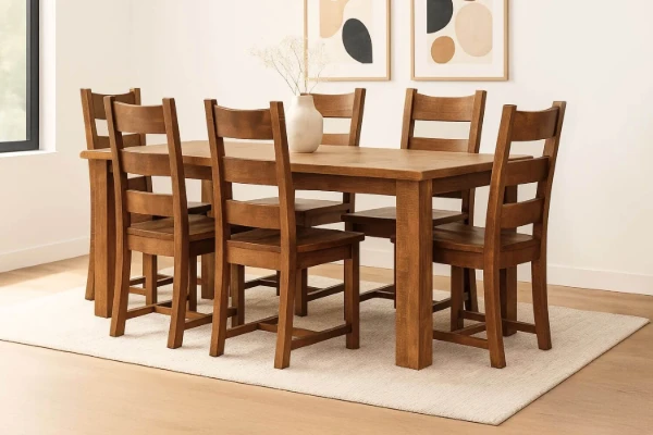 Picture of FLINDERS 180 7PC Solid Pine Wood Dining Set