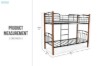 Picture of [FLOOR MODEL CLEARANCE]MINDY Single-Single Metal Bunk Bed