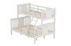 Picture of [FLOOR MODEL CLEARANC] FORESTER Solid Wood Single-Double Bunk Bed (White)