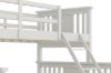 Picture of [FLOOR MODEL CLEARANC] FORESTER Solid Wood Single-Double Bunk Bed (White)