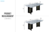 Picture of VAREN 160/180 Microcrystalline Stone Top Dining Table