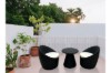 Picture of [FLOOR MODEL CLEARANC] AMALFI 3PC Aluminium Outdoor Lounge Table Set (Black)