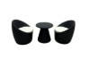 Picture of [FLOOR MODEL CLEARANC] AMALFI 3PC Aluminium Outdoor Lounge Table Set (Black)