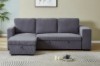 Picture of [FLOOR MODEL CLEARANC]LUCENA Reversible Sectional Sofa Bed with Storage (Fine-striped Corduroy)
