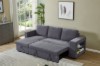 Picture of [FLOOR MODEL CLEARANC]LUCENA Reversible Sectional Sofa Bed with Storage (Fine-striped Corduroy)