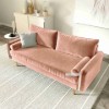 Picture of [FLOOR MODEL CLEARANCE]HENRY 3 Seater Sofa (Rose Velvet)