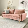Picture of [FLOOR MODEL CLEARANCE]HENRY 3 Seater Sofa (Rose Velvet)